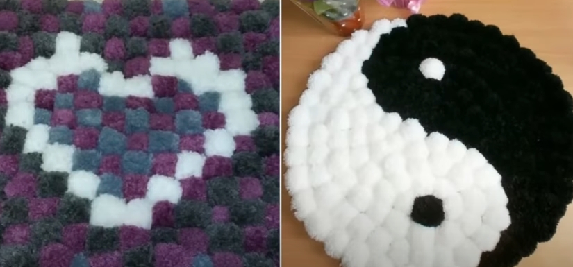 Як швидко та легко зробити теплий килимок на підлогу: дуже бюджетний варіант